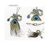 NIANPU Vintage Bronze Peacock with Peacock Feather Long Retro Fashion Necklace