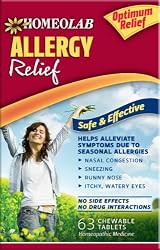 Homeolab USA Allergy Relief Tablets, 63 Chewable Tablets