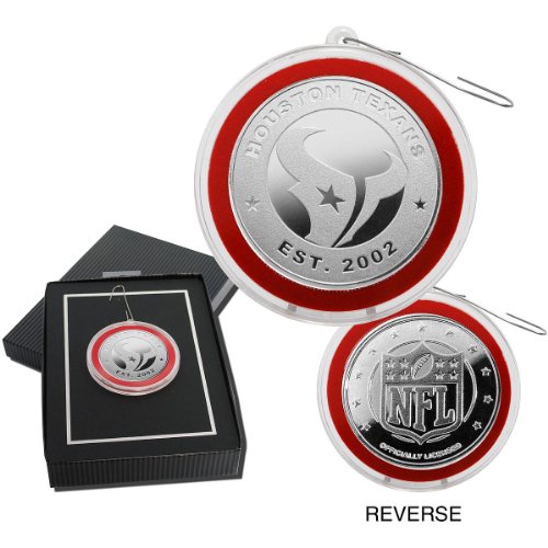 Highland Mint Houston Texans Silver Coin Ornament