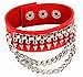 Hallery Punk Hip-hop Multilayer Bullet Leather Chain Bracelets Bangle