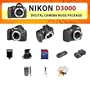 Nikon D3000 Digital SLR Camera Body + 2 Extended Life Batteries + Battery Charger + 8 GB Memory Card + Card Reader + Tripod + Carrying Case + Starter Kit + Digital Flash and more!!