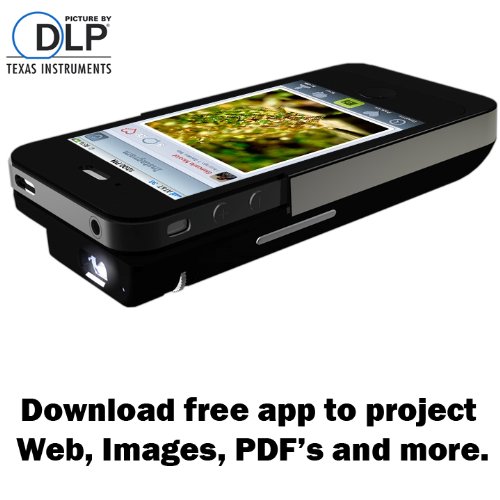 Iphone4 4s DLP Pocket Projector, 2100mAh External Power
