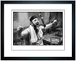 Zero Mostel Recording "Fiddler On The Roof," 1964 - Fine Art Print