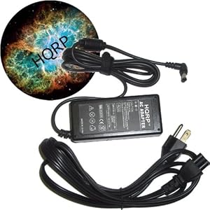 HQRP Netbook AC Adapter / Charger / Power Supply Cord for Samsung NC10 / NC20 Subnotebook Replacement plus HQRP Mousepad