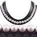 AugustinaJewelry Single Strand 18 Inch 8MM Pink Shell Pearl Necklace
