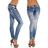 buytra Hot sale Womens Denim Jeggings Leisure Tights Stretch Sexy Leggings