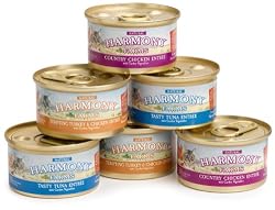 HARMONY FARMS Cat Food 3-Flavor Variety Pak (Tuna, Chicken & Turkey Entree) 3-Ounce Cans (Pack of 36)
