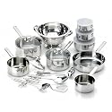 BRAND NEW VINERS FULL STAINLESS STEEL RIALTO 14PC COOKWEAR SET RRP £89.99