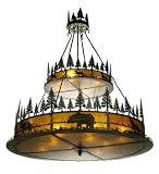 72 Inch 2-Tier Pine Cone Fixture/Trees  Animals