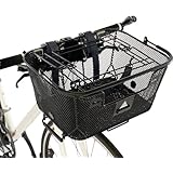 Axiom Pet Basket with Rack and Handlebar Mounts (Black)