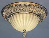 Fine Art 291140 Veronese Gold Verona Traditional / Classic Single Light Flushmount Ceiling Fixture from the Verona Collection