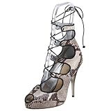 Giuseppe Zanotti Women's E80505 High Heel Open Toe Lace Up Gladiator