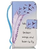 iPhone 6/6S Case, Durable Creative [Wrist Strap Design] [Kickstand] PU Leather [Build-in Wallet] Shock Absorption Flip Cover Skin For Apple iPhone 6/6S (4.7