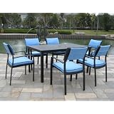 Ewins Bellagio II Outdoor 7pc Patio Dining Set with Cushions by Ewins