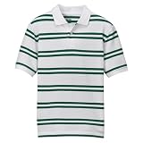 Boys' Cherokee  Ultimate Polo - True White/ Leprechaun Green