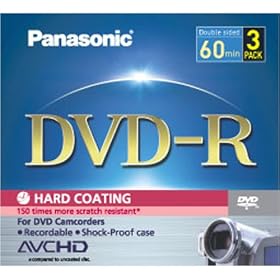 Panasonic LM RF60V3 - 3 x DVD-R - 2.8 GB ( 60min ) - jewel case - storage media