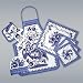 RUSSIAN TEXTILES. Gzhel Kitchen Set