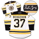 PATRICE BERGERON Boston Bruins SIGNED Premier Jersey with 2011 Stanley Cup Patch