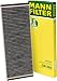 Mann-Filter CUK 3955 Cabin Filter With Activated Charcoal for select Audi/Volkswagen models