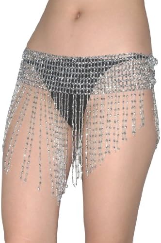 Womens Sexy Exotic Stretchy Belly Dance Skirt / Belt with Beads