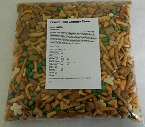 Oriental Mix, Large 3 Pound Bag, Trail Mix Sesame Sticks Dried Peas, Rice Crackers, Cajun Corn Sticks Snack