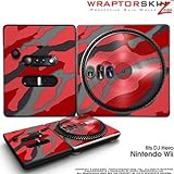 DJ Hero Skin Camouflage Red fits Nintendo Wii DJ Heros (DJ HERO NOT INCLUDE ....