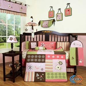 Boutique Floral Dream 13pcs Crib Bedding Set