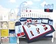 Baby Fire Trucks Crib Nursery Bedding SET 10 Pcs