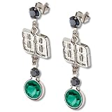 Dale Earnhardt Junior #88 Crystal Logo Earrings