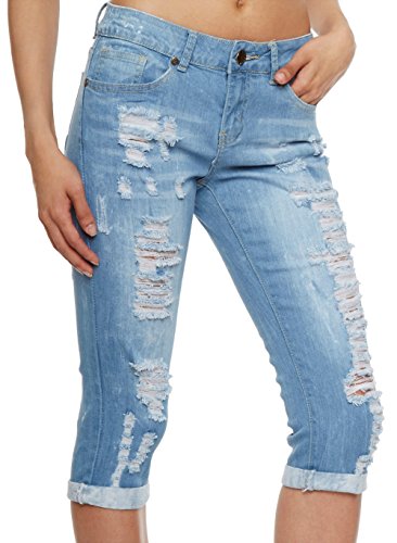 VIP Distressed Skinny Capri Jeans