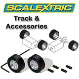 Scalextric Accessories - Classic Pack of 2 Hubs & Silicon Tyres
