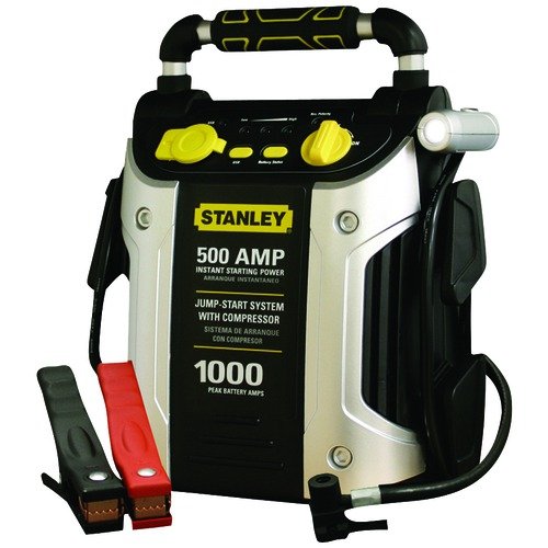 Stanley J5C09 500-Amp Jump Starter with Built-In Air Compressor 