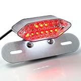 Silver Bracket 12V LED Brake Tail Light Turn Signals Integrated License Plate For... by OEM