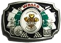 Wales - Land of the Free Belt Buckle + display stand