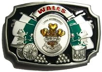 Wales - Land of the Free Belt Buckle + display stand