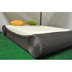 Outdoor Wicker Double Lounge Chair by