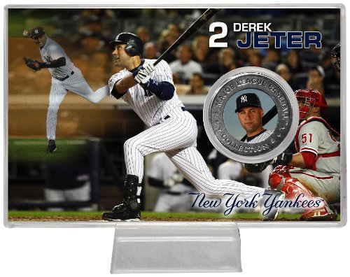 Highland Mint MLB New York Yankees Derek Jeter Silver Coin Card