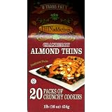 THIN Addictives Cranberry Almond Thins 20 Packs of Crunchy Cookies NET WT 1 Lb (454 g) ~ THIN Addictives