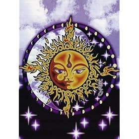Sun Moon Stars Celestial POSTER RARE YOGA astrology NEW - 24
