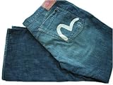 Distressed NWT $205+ EVISU Ev Genes BOOTLEG Jeans Sz 44