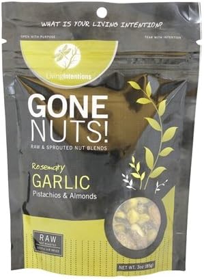 Gone Nuts Rosemary Garlic Pistachios &amp; Almonds 3oz(pack of 2)