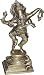 Dancing Statue God Ganesha Brass Figurine 2.5 x 2 x 5.5 inches
