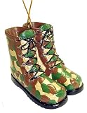 Camouflage Hunting Boots Christmas Ornament