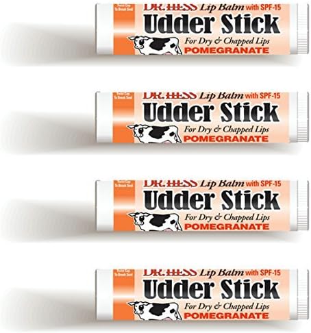 Udder Stick Pomegranate Lip Balm 4 Pack