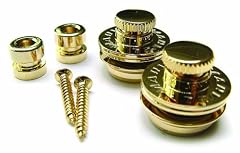Guitar Strap Locks: Gold Ultra-safe Strap Lock system for Guitar and Bass