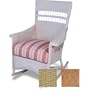 Lloyd Flanders Nantucket Khaki Finish Porch Rocker With Riverside Fabric