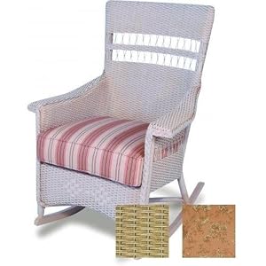 Lloyd-Flanders 51036043405 Nantucket Porch Rocker in Antique Khaki finish and Riverside... by Porch Chairs