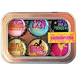 Bachelorette Bottle Cap 6 pc Magnet Set w/ Case