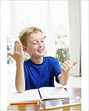 Photographic Print of Boy counting on his fingers from Science Photo Library