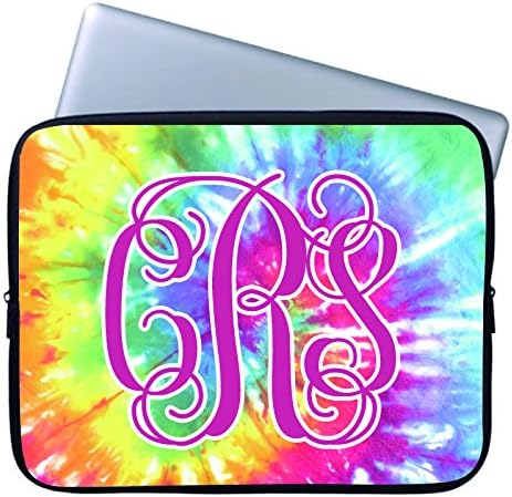 Custom Computer Case 11.6 12 Inch Tie Dye Colors Laptop Case for Samsung Computer Soft Neoprene Computer Sleeve for Men Art Floral Laptop Sleeve for Men Two Sides for Apple Acer Samsung Asus Lenovo HP